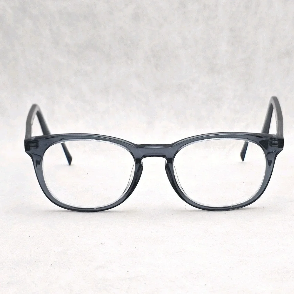 Warby Parker Lyle 370 Crystal Blue Wayfarer Eyeglasses Frames 47-18 140 Designer